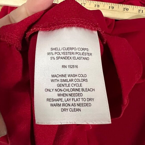 Sabrina Collective Red Long-Sleeve Knot Front Dress‎ Size 1X - Picture 8 of 8